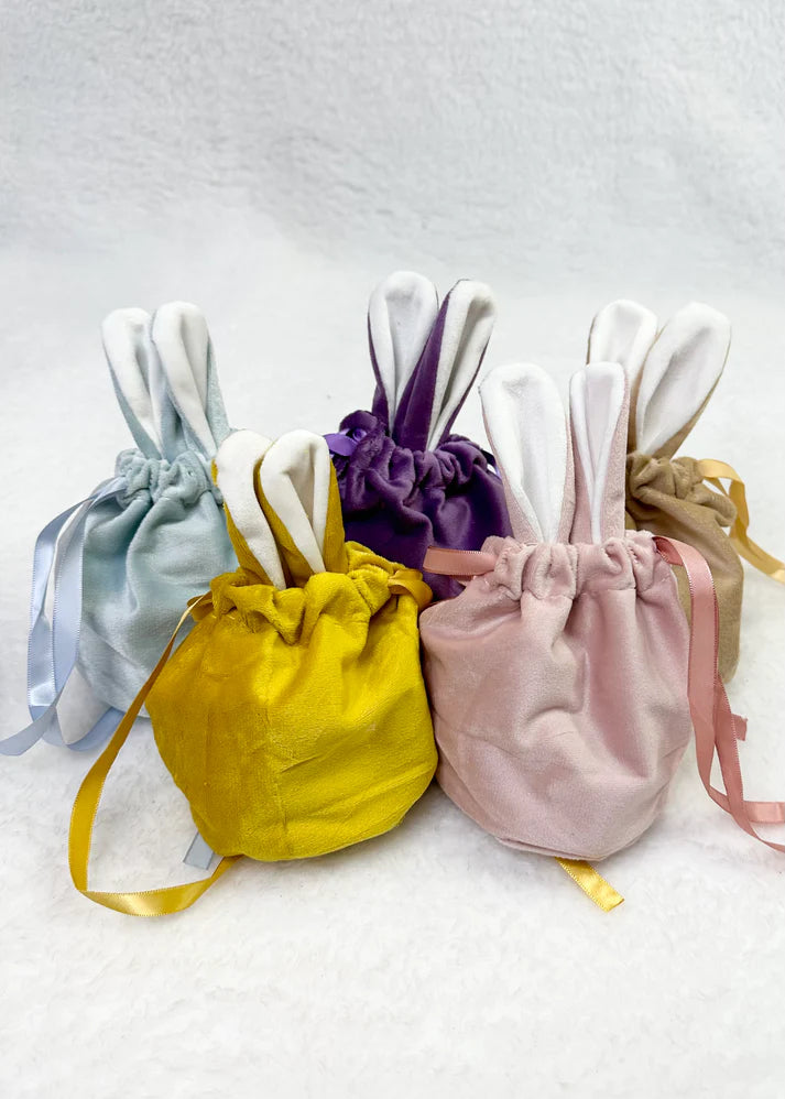 Velvet Bunny Ear Pouch