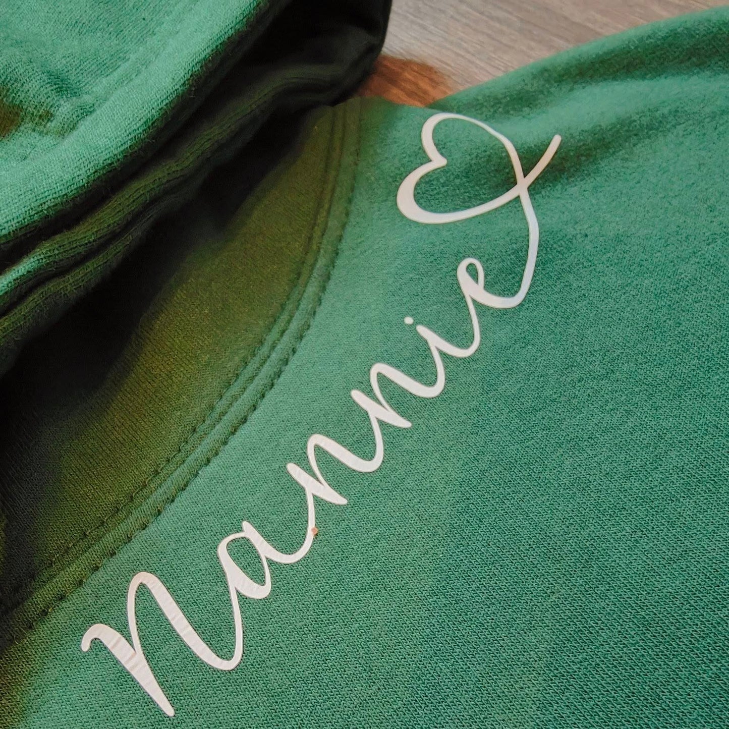 Heart Script Personalised Hoodie