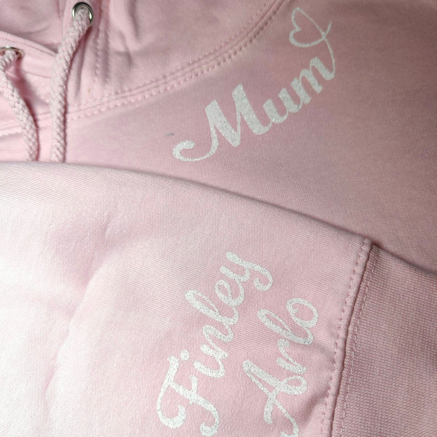 Heart Script Personalised Hoodie