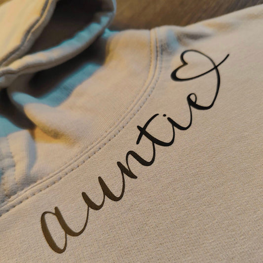 Heart Script Personalised Hoodie