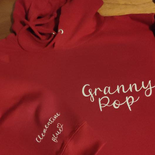 Heart Script Personalised Hoodie