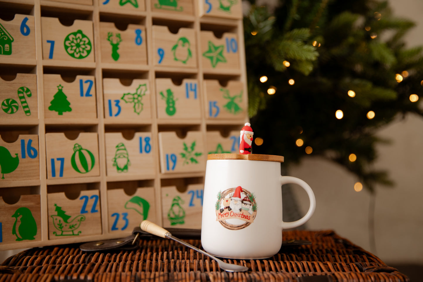 Large Family Wooden Advent Calendar