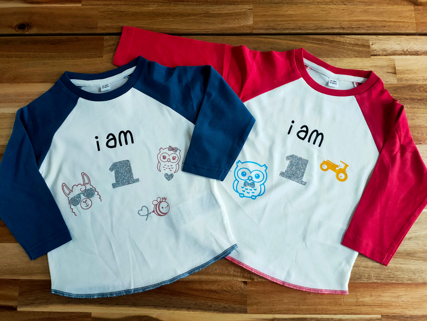 'I am' age birthday Design: Long sleeve T-Shirt