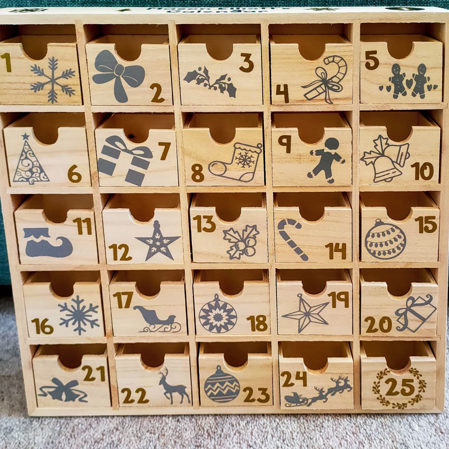 Large Family Wooden Advent Calendar