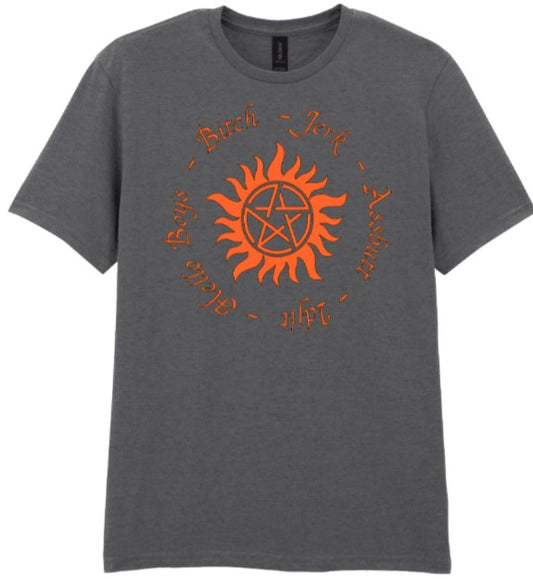 Bitch, Jerk, Assbutt, Idjit, Hello Boys Tee – Inspired by Supernatural
